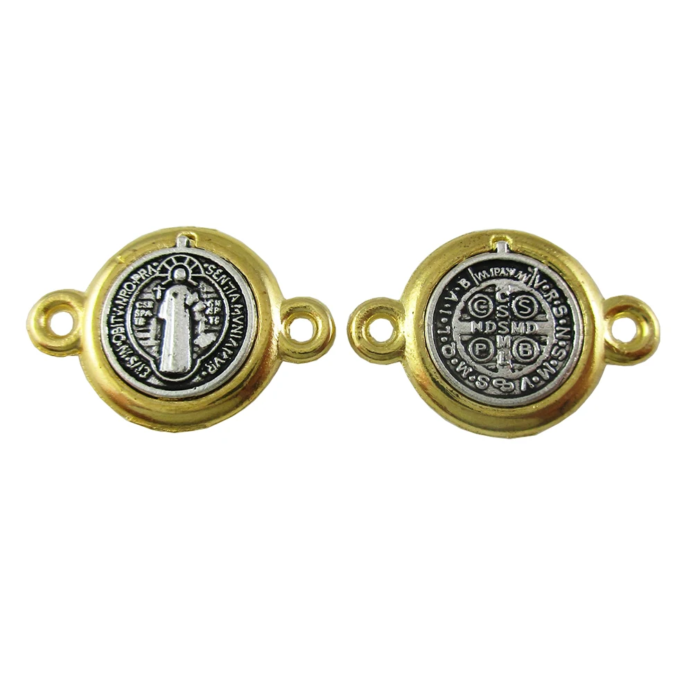 100 шт. католических орден Святого Бенедикта соединительный элемент с двумя