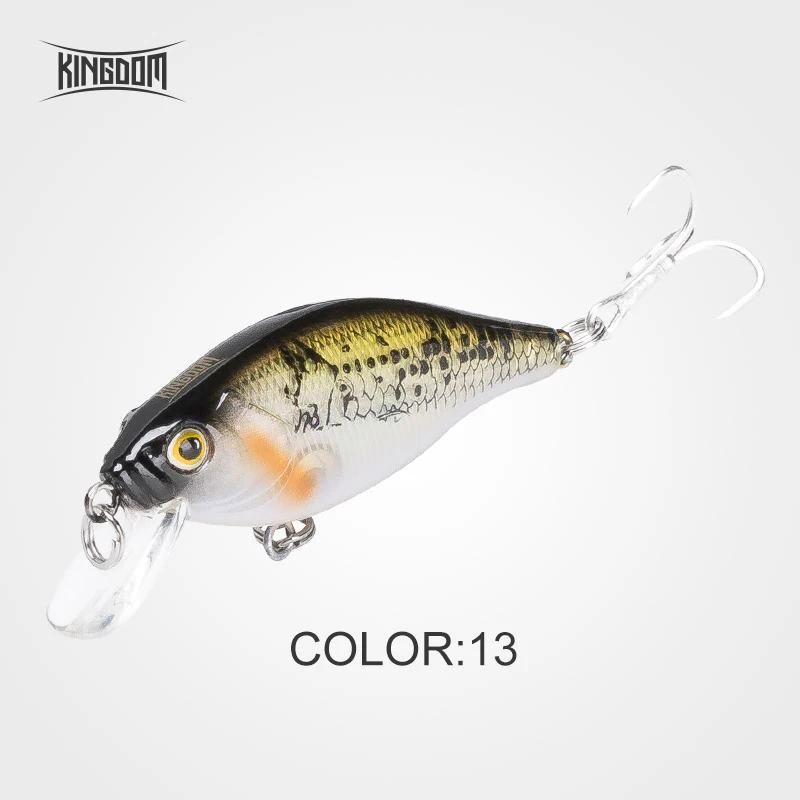 Color 13 Kingdom Fishing жесткие приманки тонущие гольян воблеры Джеркбейт кренкбейт 55 мм 6,5 г пластиковые приманки Четыре цвета модель 7501 - Цвет: Color 13