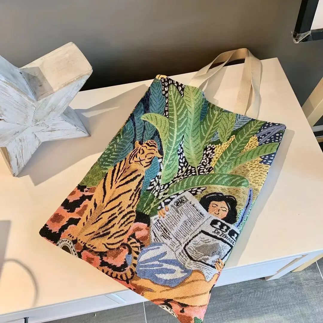 Холщовая Сумка для покупок 35x4 5 см креативная Экологически чистая Сумка-тоут