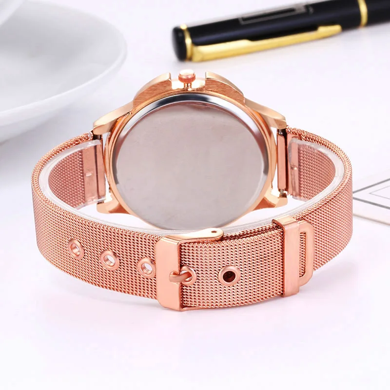 Женские кварцевые часы с римскими цифрами из нержавеющей стали | Наручные