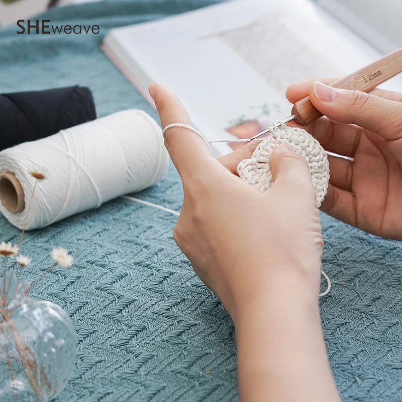 Ткацкий гобелен хлопковый деформационный рулон для плетения вязания крючком