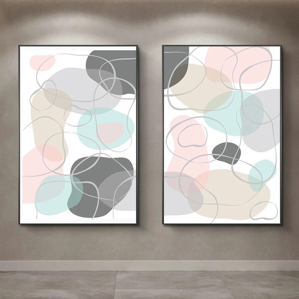 

Abstract Line Art Nordic Aesthetics Canvas Painting Modern Wall Art Murale Posters and Print for Living Room Decoration Pictures