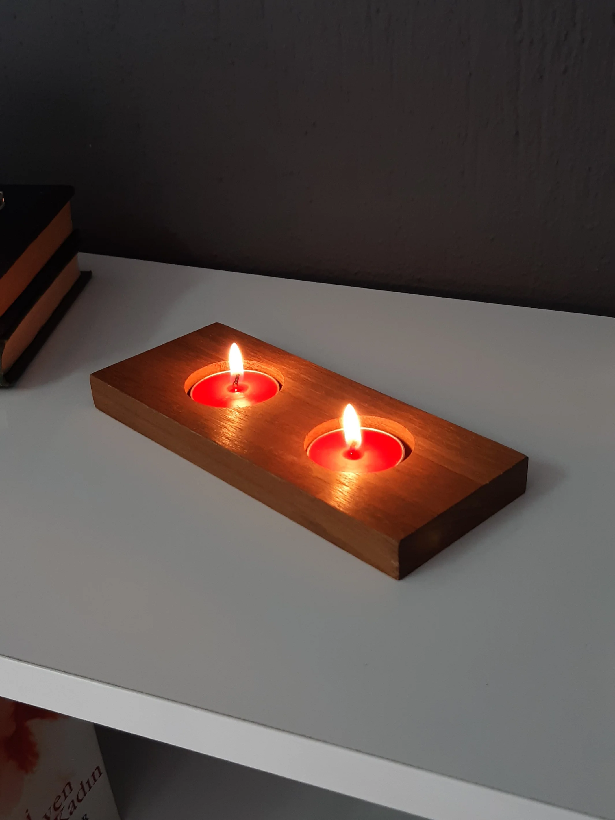 Декоративная Минималистичная деревянная подставка под свечи Скандинавский