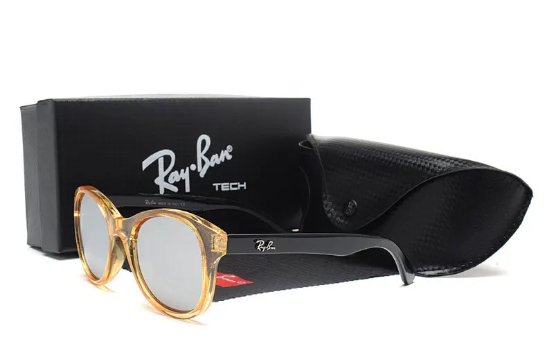 RayBan RB4203 Ретро Круглые Солнцезащитные очки для женщин и мужчин UV400 Винтажные Солнцезащитные очки с металлической оправой Модные женские солнцезащитные очки Lunette De Soleil Femme - Цвет: RB4203-3