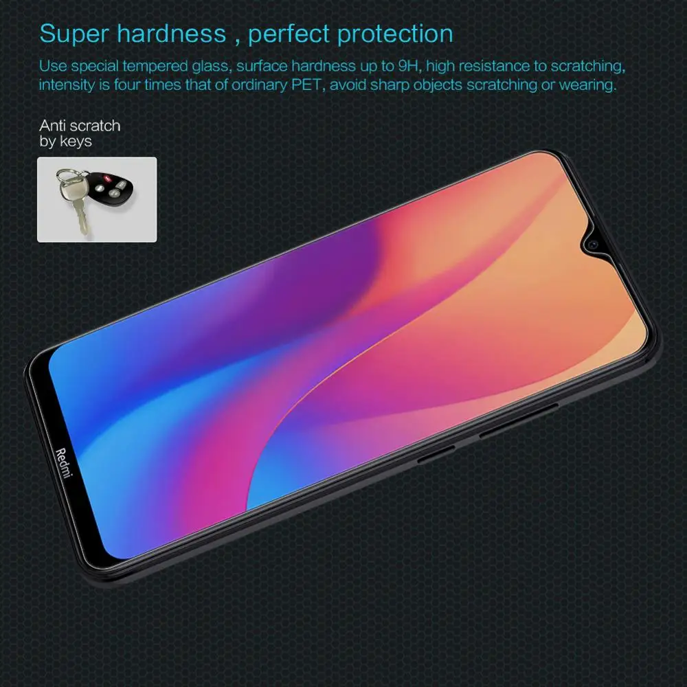 Защитное стекло Nillkin для Xiaomi Redmi 8A 8 7A 7 6 Pro твердое закаленное 9H Pro|Защитные стёкла и