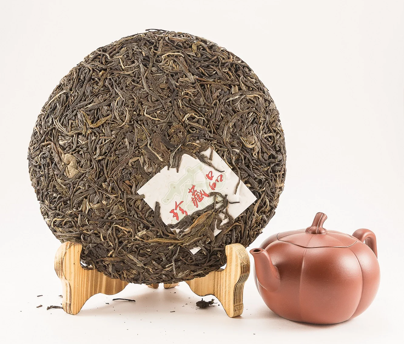 Шэн пуэр &quotДревние деревья Булань Шань&quot блин 357 гр фабрика Гу И 2017год |