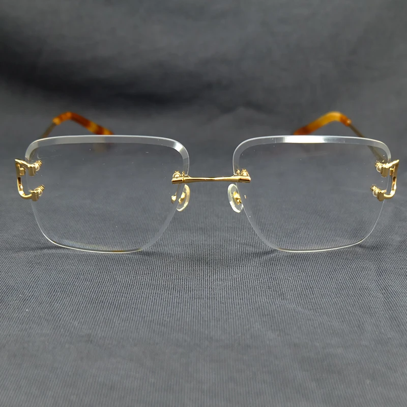 Модные прозрачные оправы для очков мужчин квадратная проволока C Carter оптические