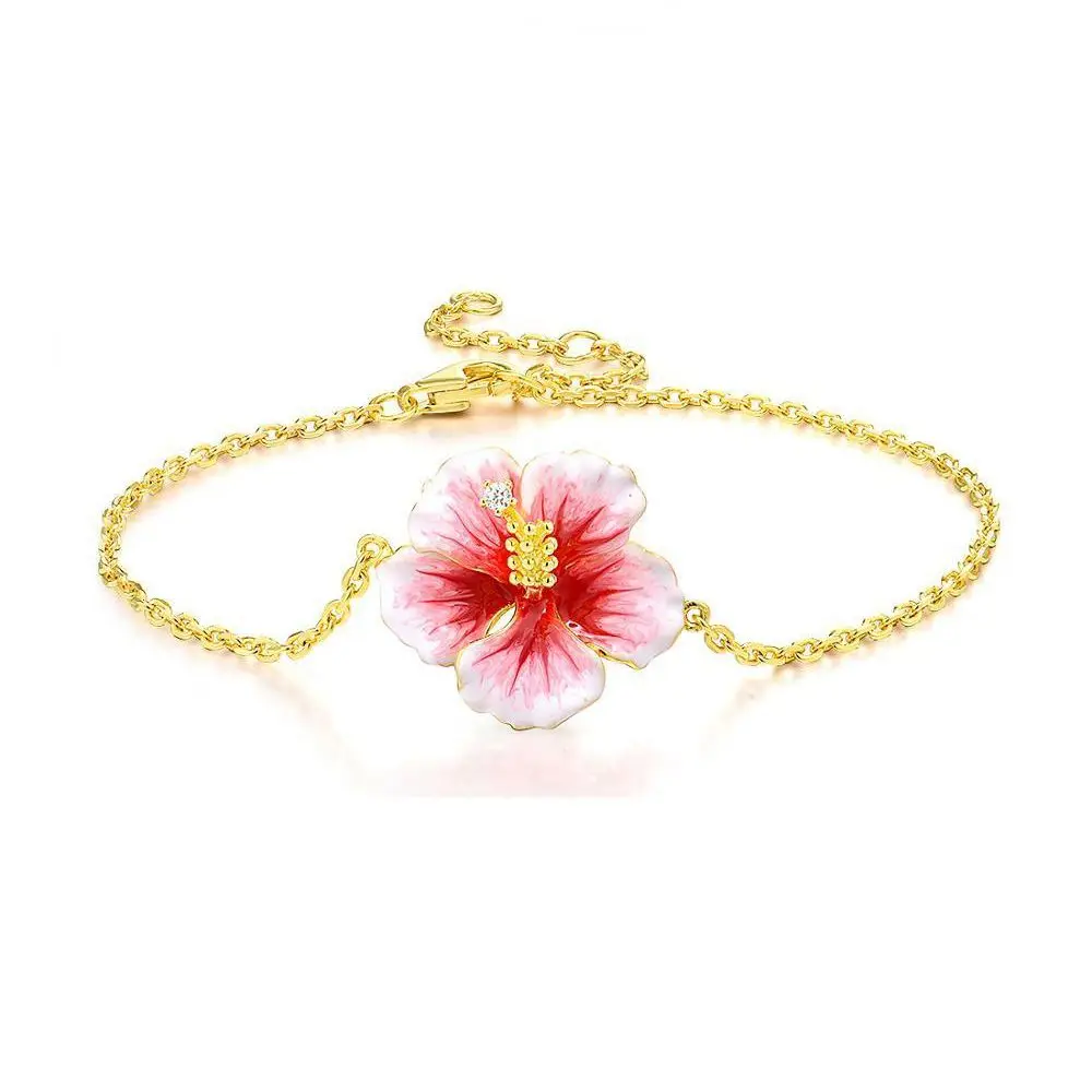 

Gorgeous Pink Flower Bracelet