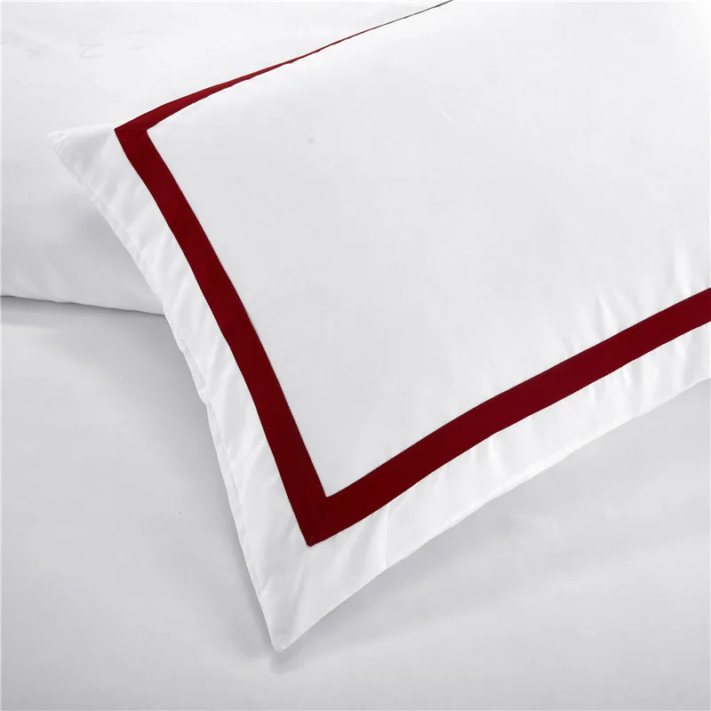 Простой белый комплект постельного белья King size геометрический набор