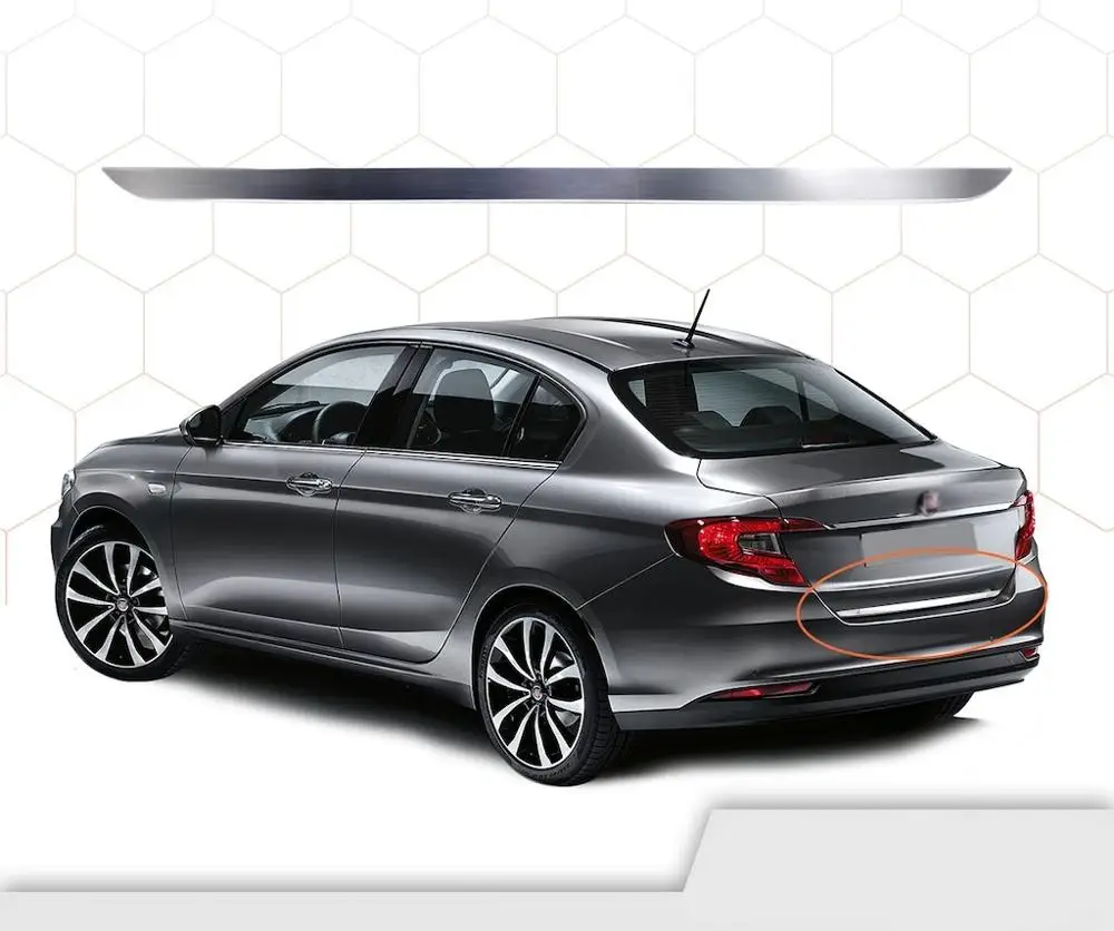 Для Fiat Tipo -Neon Sedan 2015-Up хромированные аксессуары из нержавеющей стали 7 шт. рамка