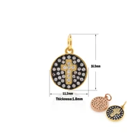 fashion women cross pendant outlet gold cz jesus cross pendant necklace men wholesale diy jewelry making supplies accessories