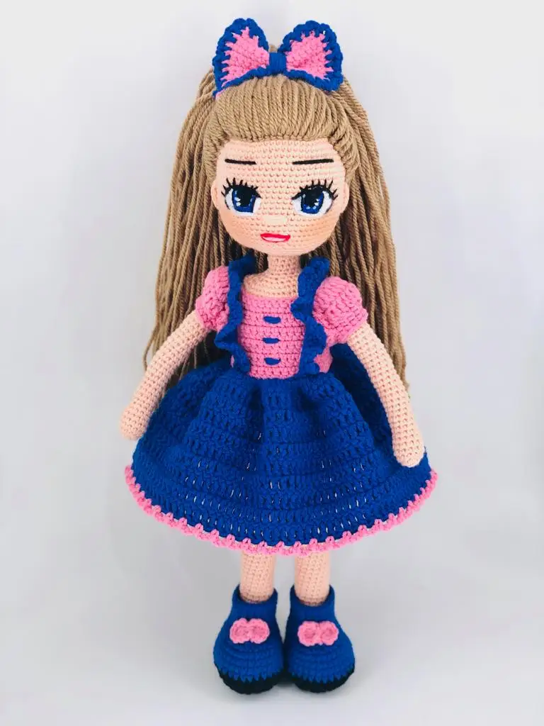 Одежда для куклы в винтажном стиле амигуруми органические вязаная игрушка