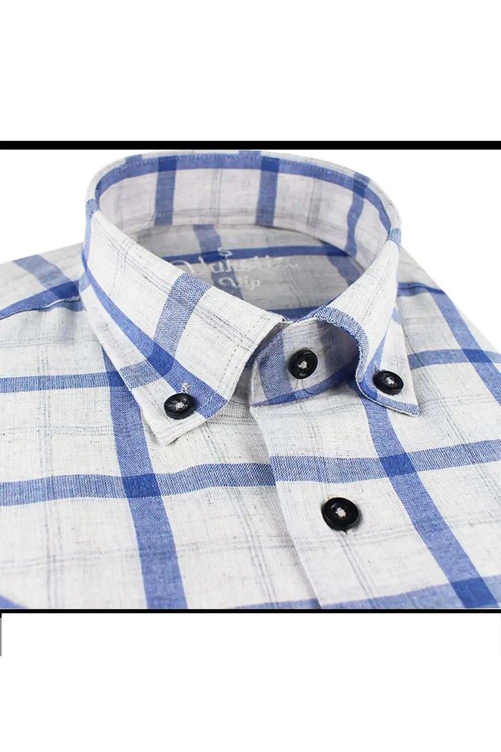 Мужская рубашка из 100% хлопка льняная клетчатые рубашки с короткими рукавами для