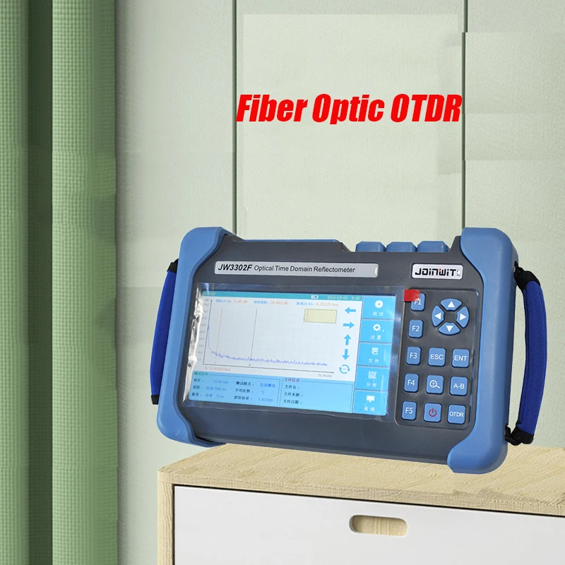 

Fiber Optic OTDR JoinWit JW3302F-S2 1310/1550nm 37/35dB Optical Time Domain Reflectometer VFL Function Visual Fault Location
