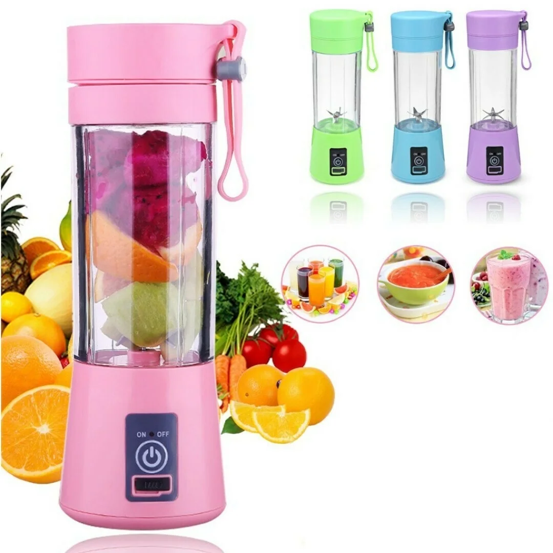 Portable mini blender for smoothies and cocktails USB 6 Knives | Бытовая техника