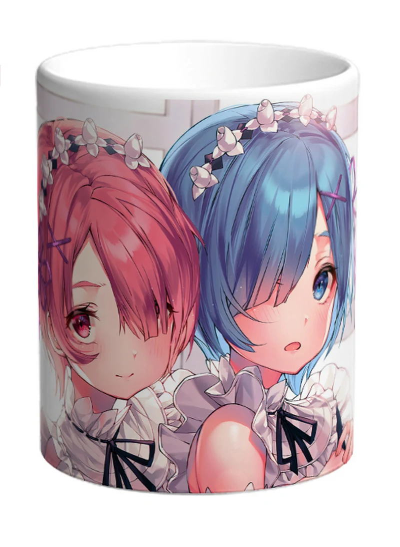 Кружка &quotРе Зеро Рем и Рам Re Zero жизнь с нуля в другом мире (аниме манга