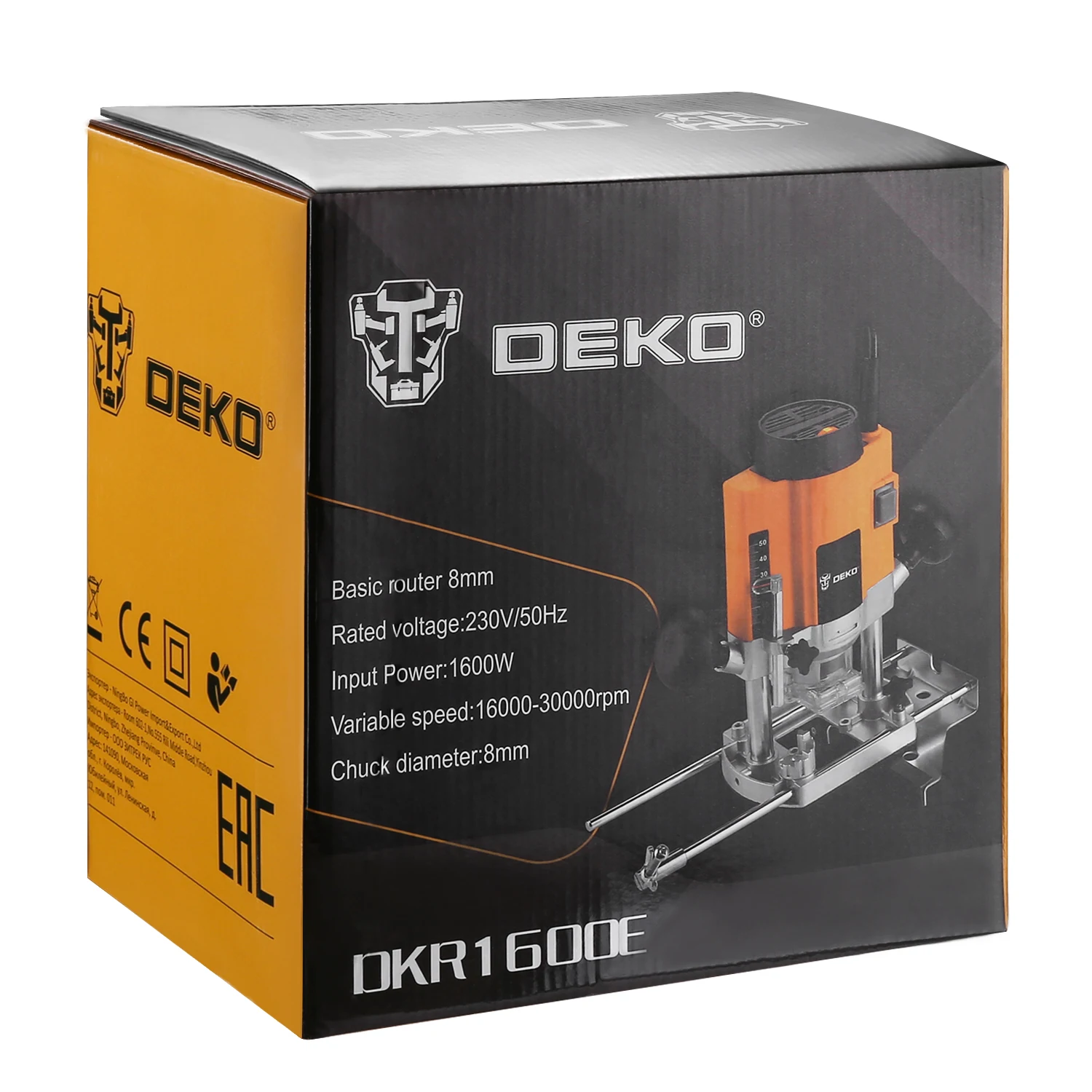 Фрезер DEKO DKR1600E 1600 Вт 16000-30000 ходов/мин 063-4193 | Инструменты