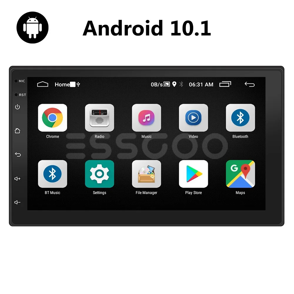 Мультимедийный плеер ESSGOO стерео-система на Android 10 с 7 &quotэкраном GPS Wi-Fi Bluetooth MP5 2 Гб