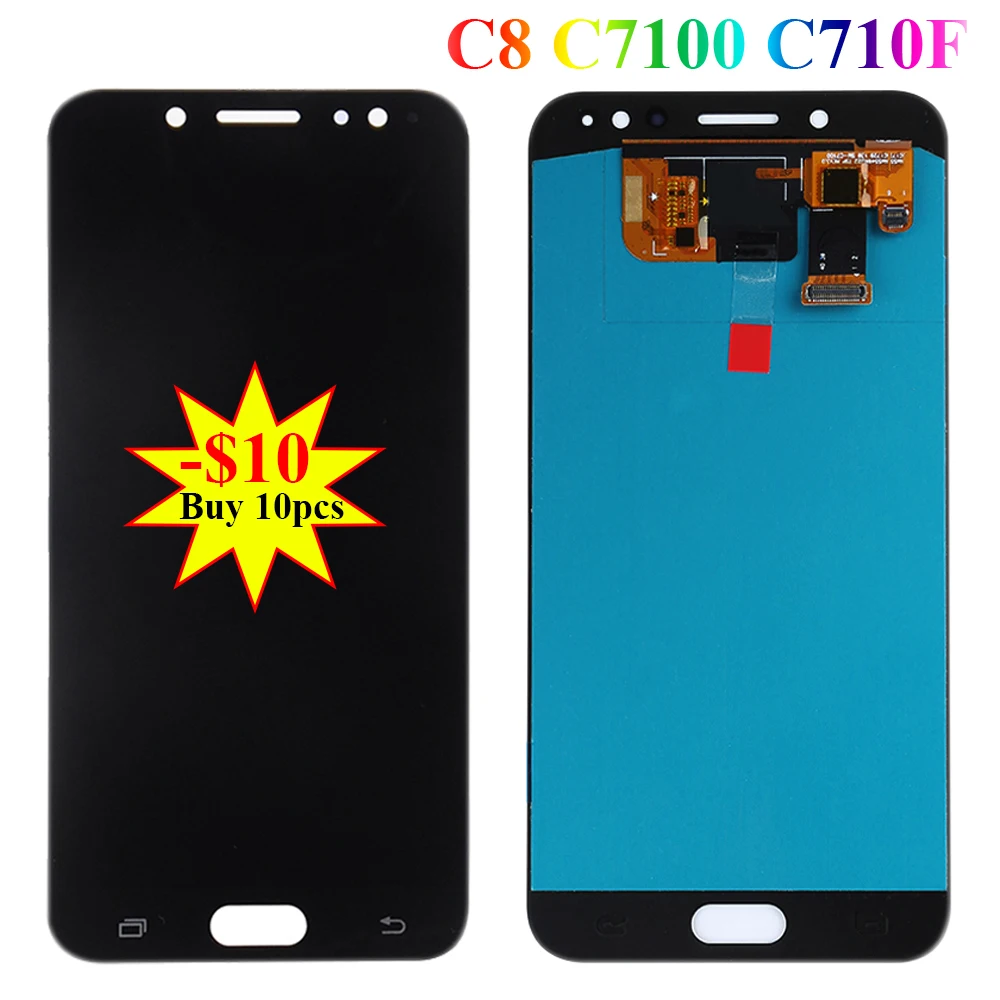 5 &quotC8 lcd для Samsung Galaxy C7 2017 C8 C7100 C710 ЖК-дисплей с сенсорным экраном дигитайзер сборка