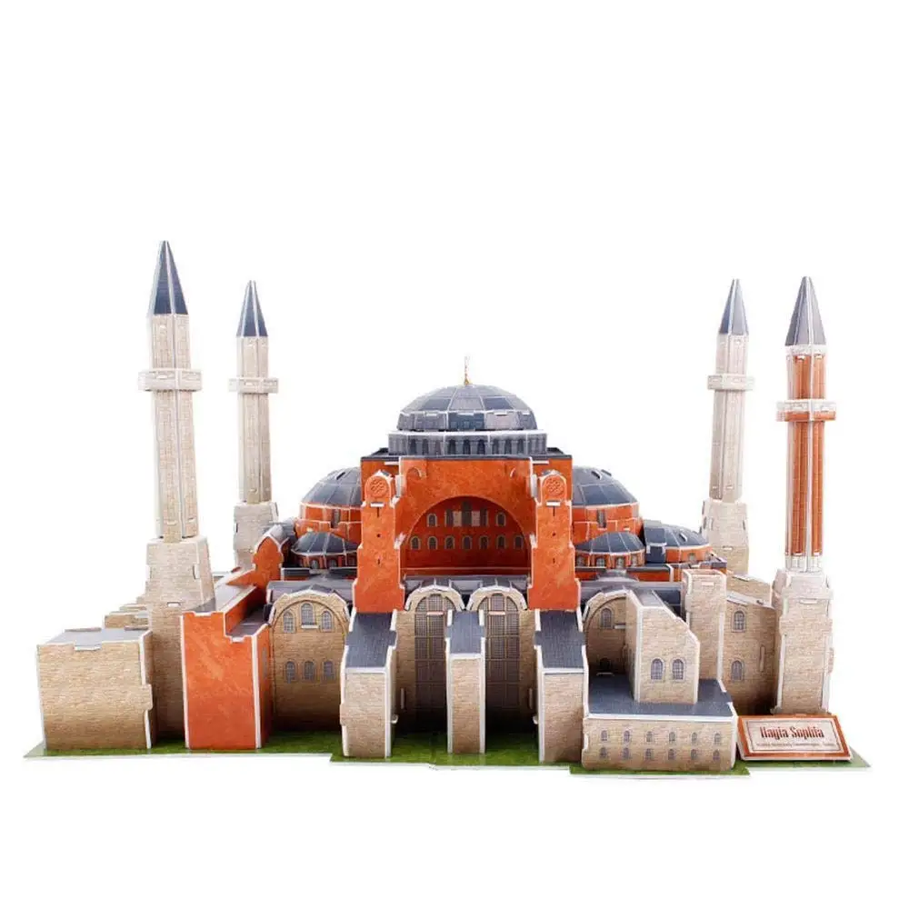 3D модель пазла CubicFun Hagia Sophia Ayasofya города креативные игрушки сделай сам 225 пазлов