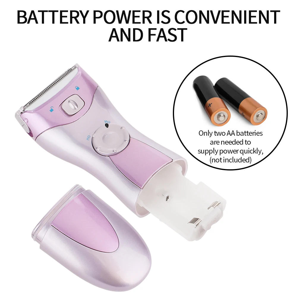 Женская электробритва на батарейках Электрический эпилятор удаление волос