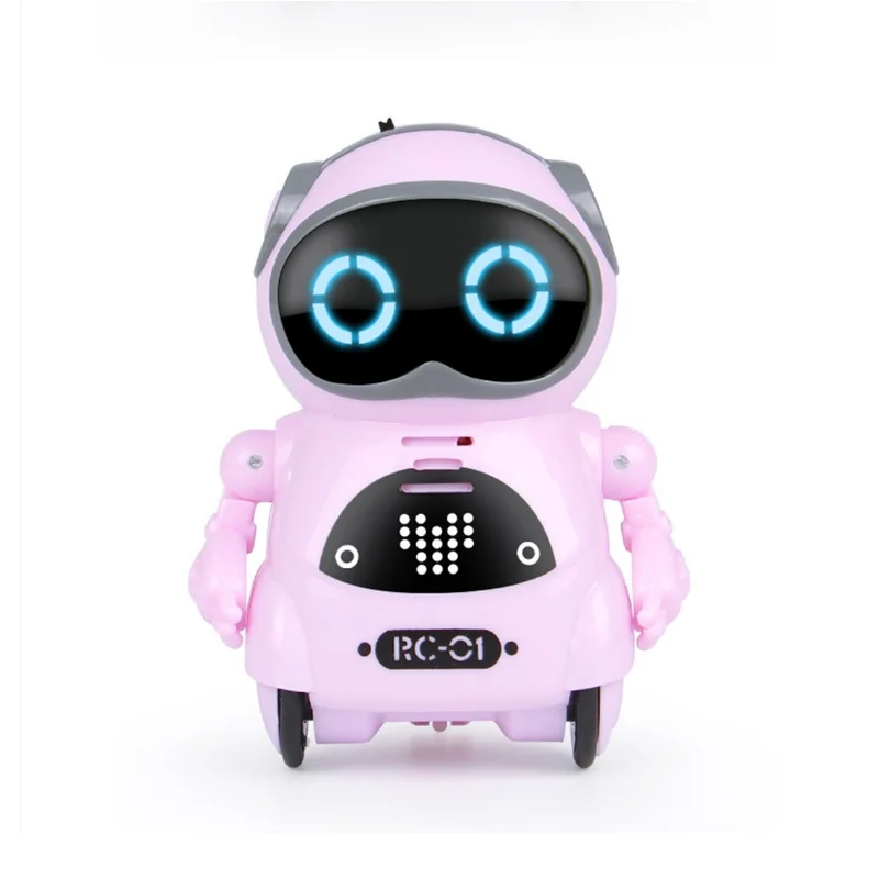 Pocket robot interactive mini toy controlled for children with talking dancing fairy tale song motion recording voice pocket | Игрушки и