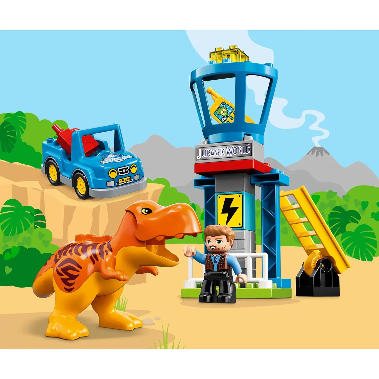 Конструктор LEGO DUPLO Jurassic World Башня Ти Рекса 10880|Блочные конструкторы| |