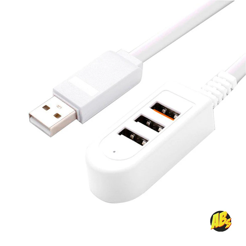 USB хаб на 3 2.0 порта 0 3м/ 1.2м концентратор для Windows и Mac OS usb разветвитель 2 расширитель