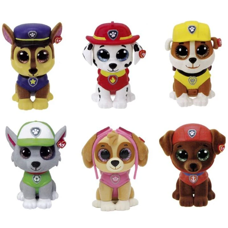 Ty Paw Patrol 1 шт. мини Боос глухая коробка коллекционные игрушки ручная роспись с контрольным списком собака Пингвин Единорог жираф животное