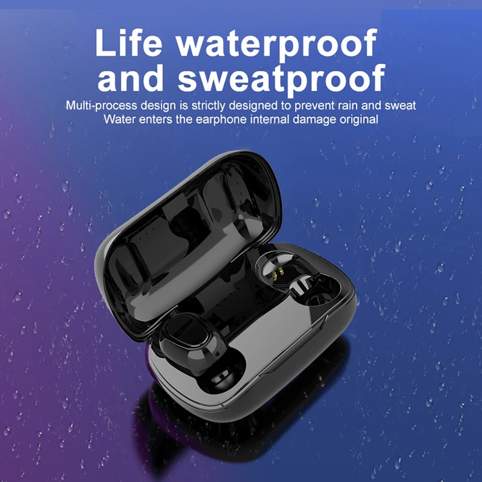 Наушники вкладыши TWS с Беспроводной Bluetooth 5 0 наушники Шум снижение Спорт рожок