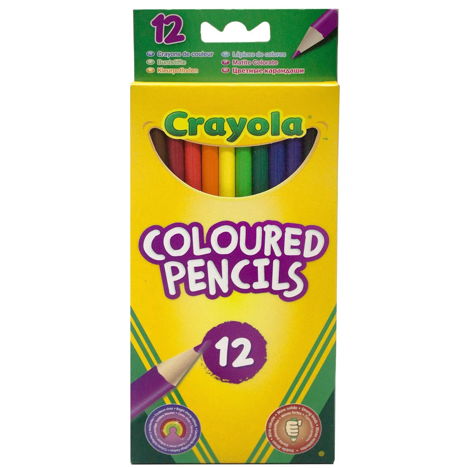 Карандаши цветные Crayola 12 шт | Канцтовары для офиса и дома