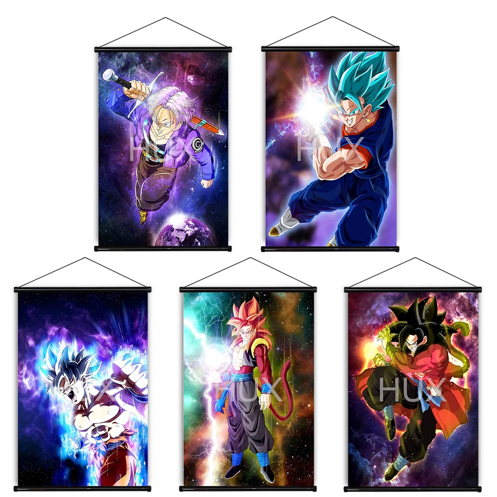 

Japane Anime Dragon Ball Z Goku Vegeta Creative Posters Wall Decor HD Scroll Pictures Prints Dormitory Modern Mural Living Room