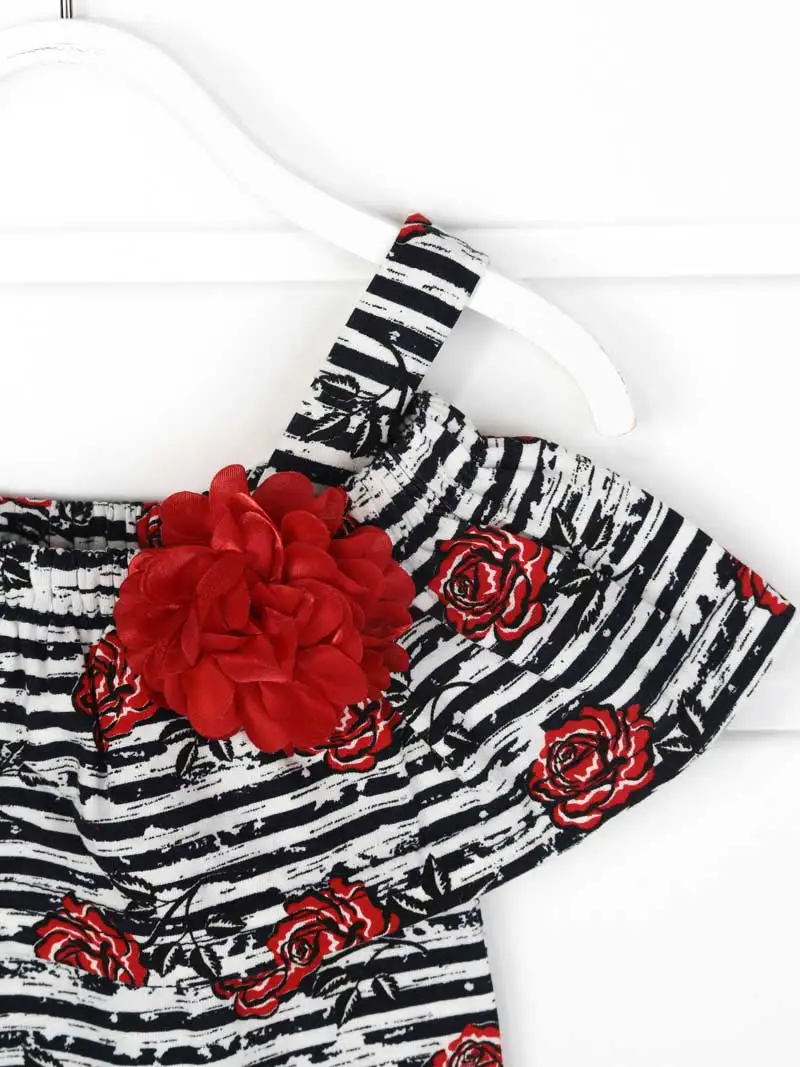 Новинка Летние комплекты одежды для маленьких девочек Комбинезон и трусики