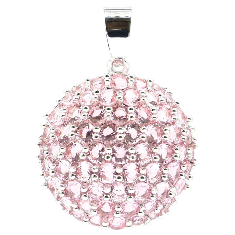 33x24mm Роскошная сумочка клатч круглой формы создан розовый морганитом Свадебная