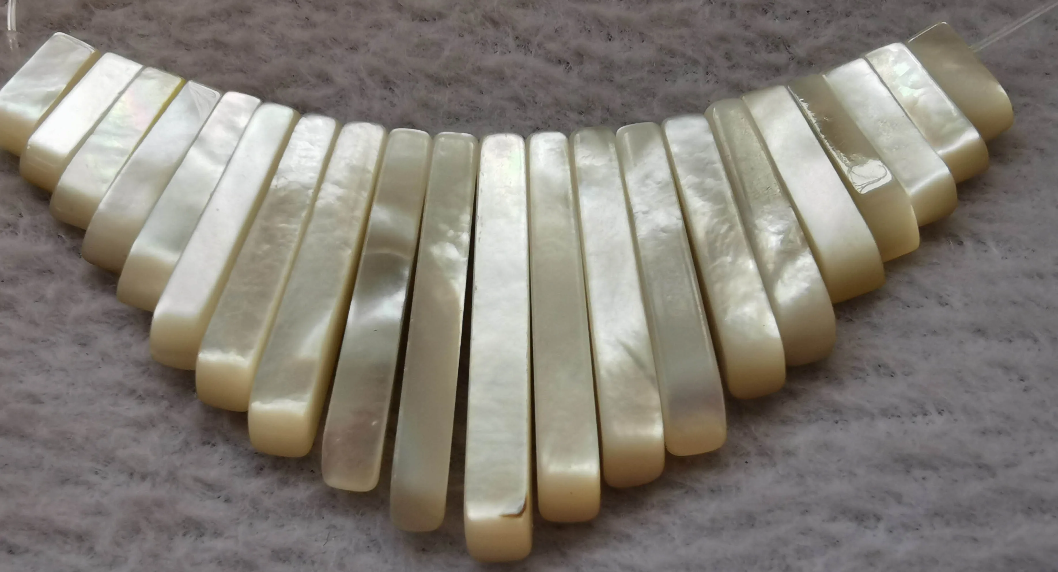 

Handmade Graduating Beads, Abalone Shell Beads, Abalone Stick Beads, pearl shell Pendant Beads, Jewelry Supplies, Grey black DIY
