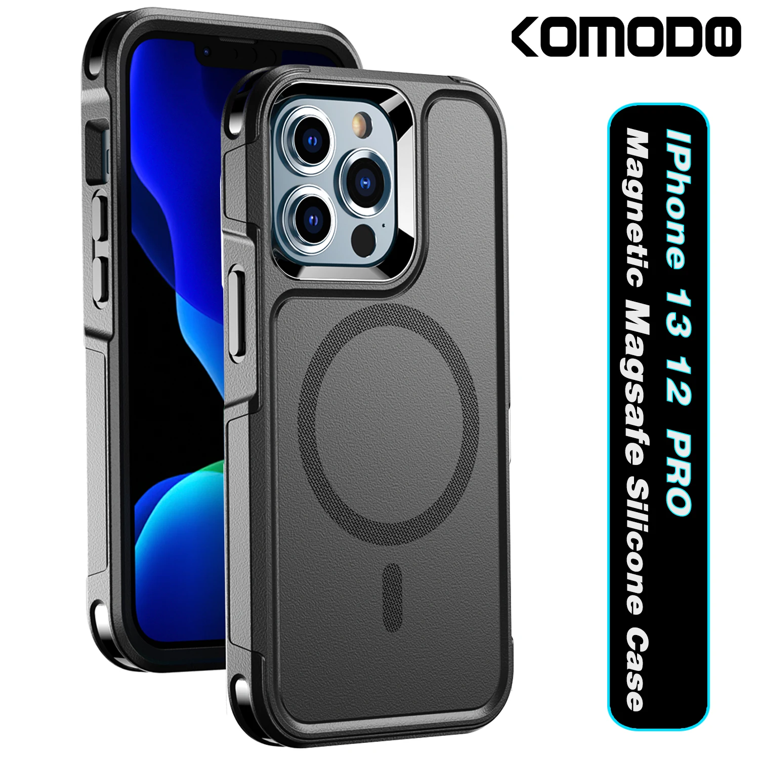 

Compatible with iPhone 14 13 12 Pro Case Compatible with Charger Classic Soft Silicone Bumper Ultra Slim Shockpr