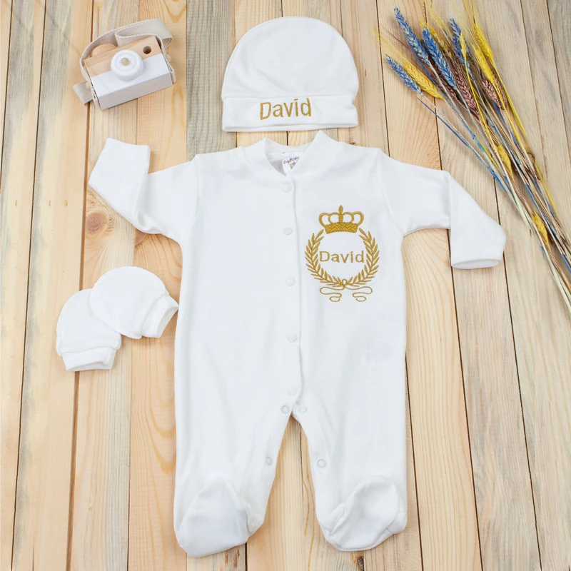 4 шт./комплект Детский комбинезон с вышивкой | Детская одежда и обувь