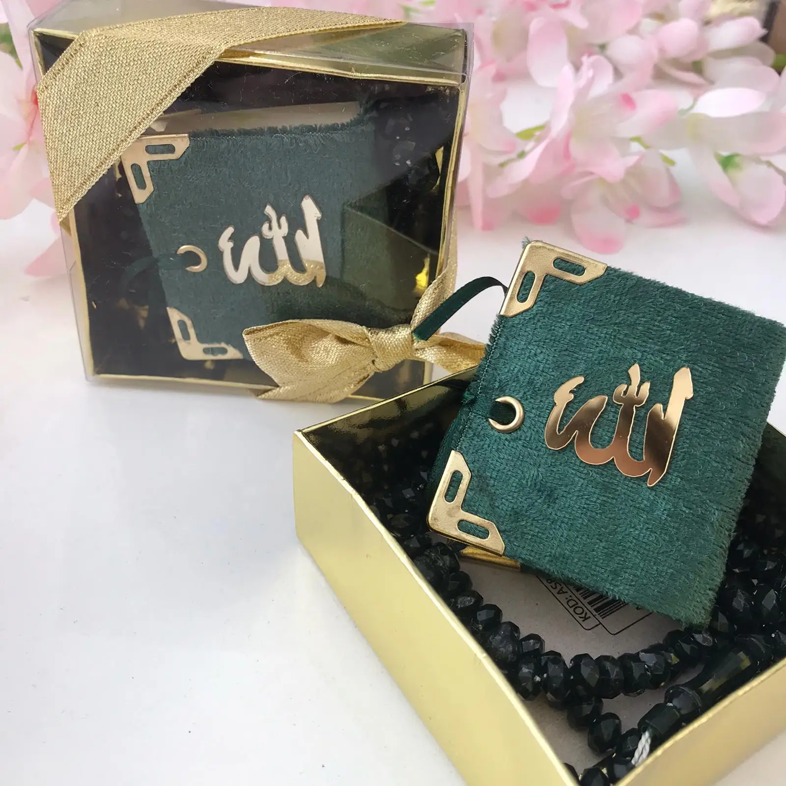 Mini conjunto de Cor&aacute;n con Tasbeh, conjunto colorido del Cor&aacute;n con Ideas de regalo, Ramad&aacute;n, Mubarak, musulm&aacute;n, recuerdos de fiesta de boda, 50 piezas-5