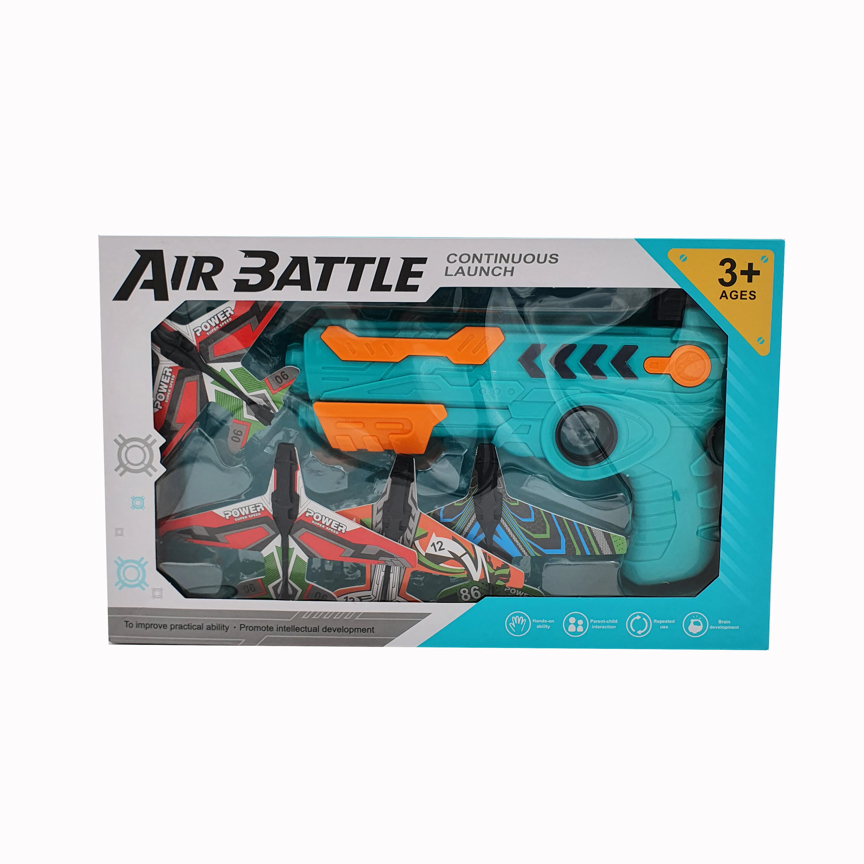 Бластер игрушечный.AIR BATTLE. CONTINUOS LAUNCH.Бластер для запуска самолетов. |