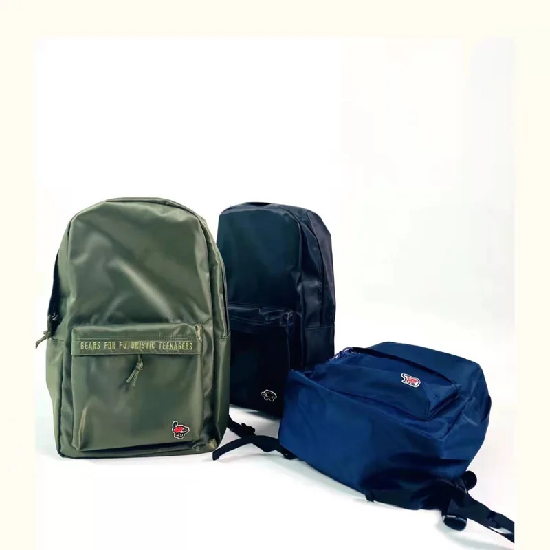 

Human Made Backpacks Nylon Men Women High Quality Embroidery Polar Bear Pig Duck Badge Large Capacity Travel Bag 4 Seasons