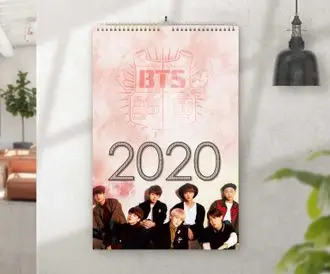 Перекидной календарь на 2020 год BTS БТС №15 А4 |