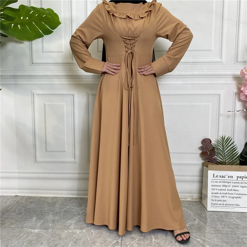 ИД Мубарак абайя корсет платье Дубай Турция мусульманская мода женский хиджаб платье мусульманская одежда Caftan Marocain элегантный Халат