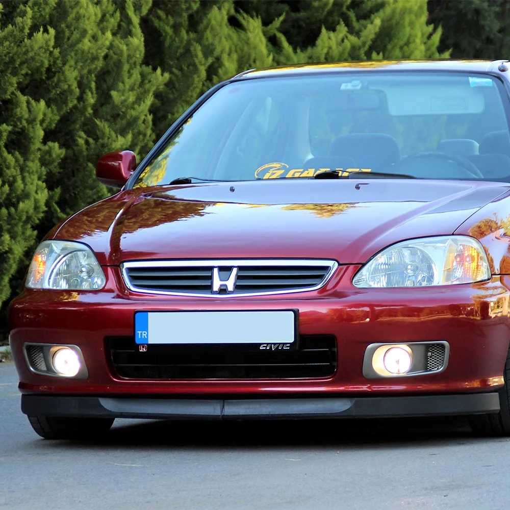 Сплиттер для PEUGEOT 206 губа переднего бампера универсальный пластиковый комплект