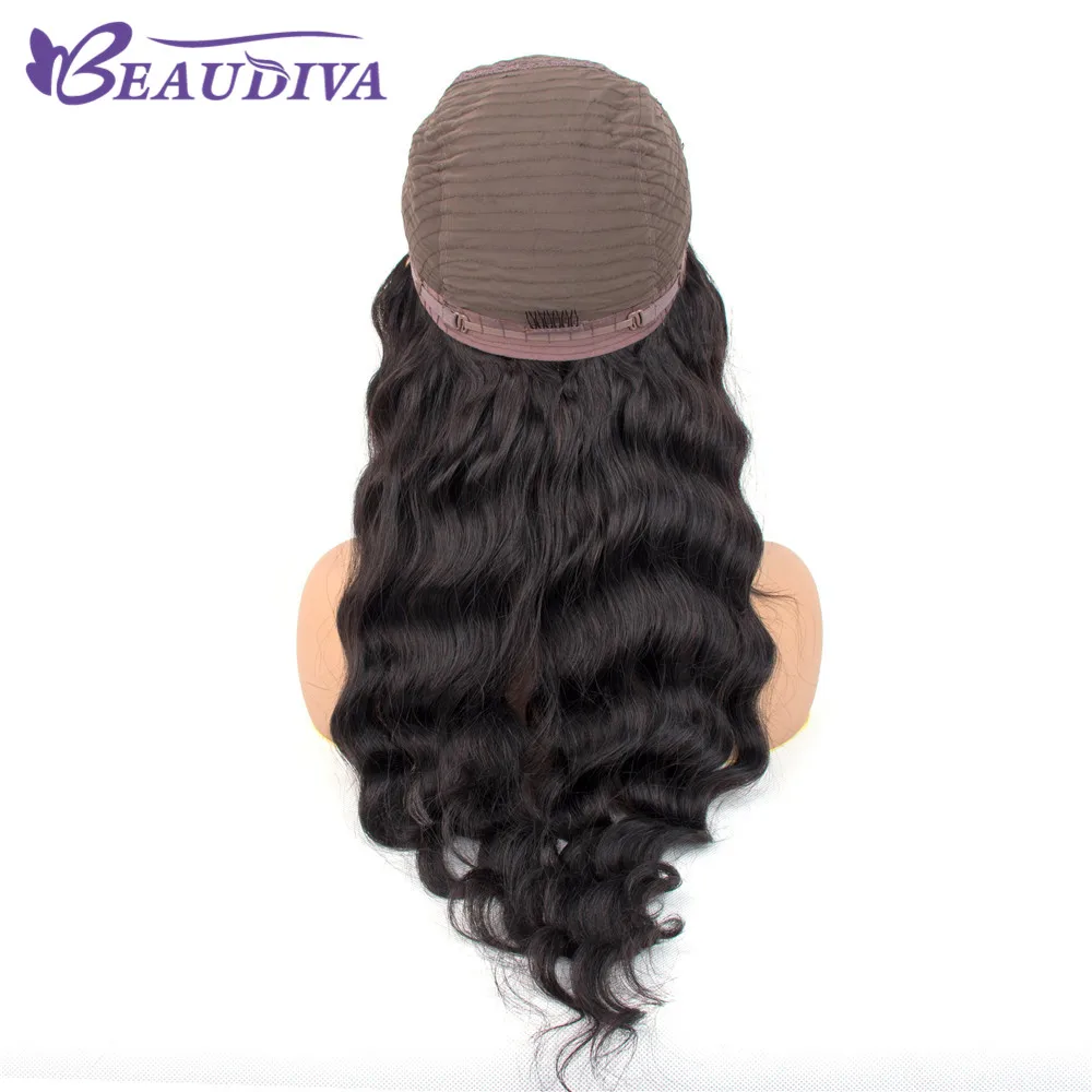 Парики из натуральных волос на шнурках 4*4 BEAUDIVA бразильские Свободные волны человеческие волосы парики с детскими волосами для черных женщин