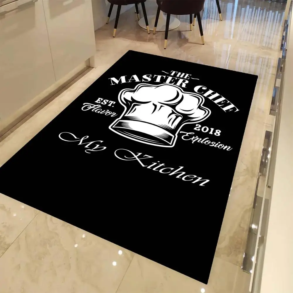Еще черный белый цвет мастер Cheff мой Кухня 3d печати Нескользящие микрофибра