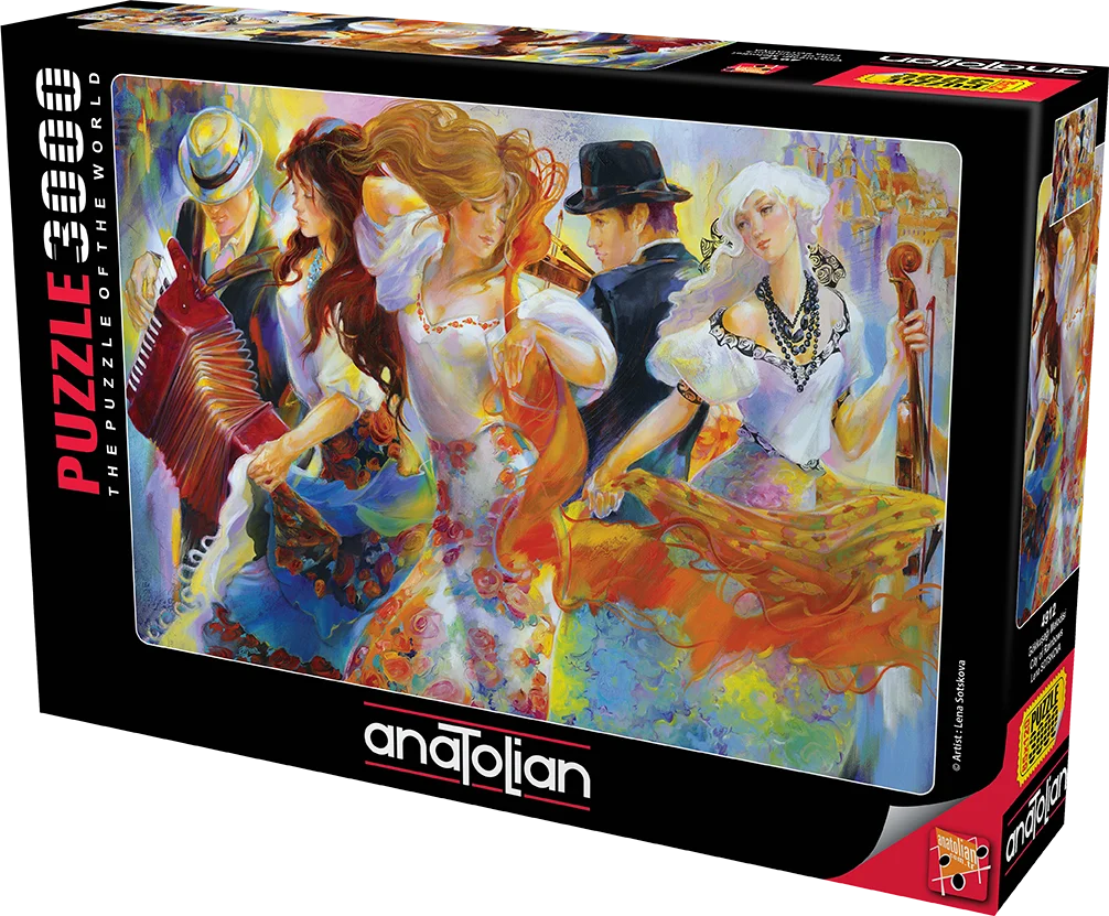 

Rainbow Melody Lena Sotskova 3000 Piece Jigsaw Puzzle Paper Jigsaw Puzzle Educational Mind Game Holiday Decoration Table Gift 120x85