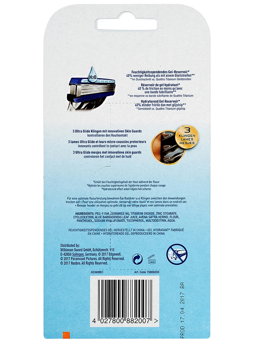 Wilkinson Sword Hydro3 Станок для бритья с 5 сменными кассетами оформление Transformers | Красота