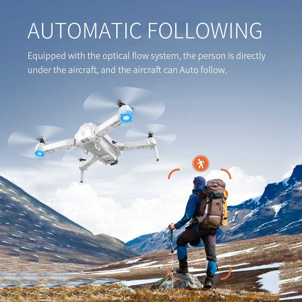 В S162 Дрон с разрешением 4K GPS HD 1080p 5G Wi-Fi FPV Quadcopter рейс до 20 минут RC расстояние 500 м