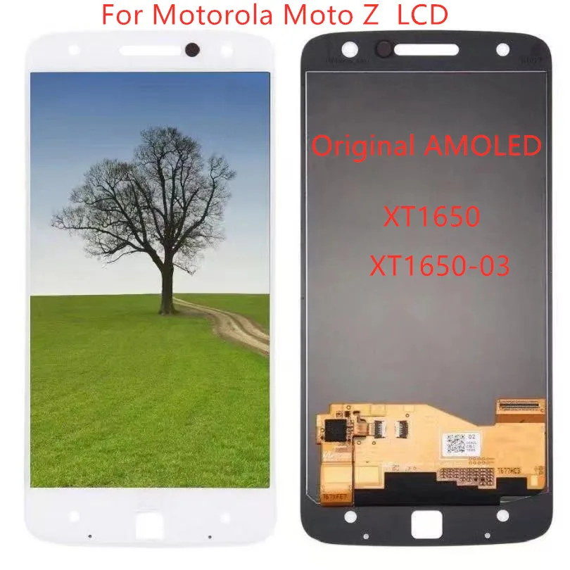 

Для Motorola Moto Z Droid XT1650 ЖК-дисплей сенсорный экран дигитайзер в сборе запасные части для moto z ЖК-дисплей