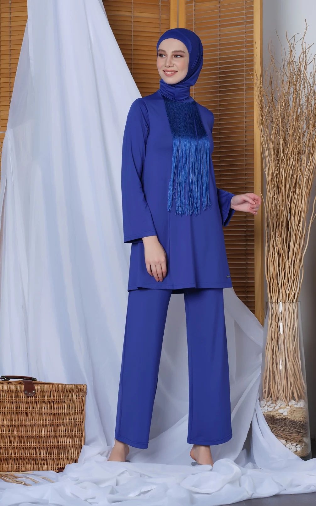 

Muslim Swimwear Burkini Islamic Women Modest Hijab 'ALFASA 20133 Rope Accessory Pool Model'